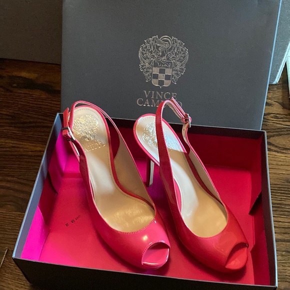 ✅Vince Camuto Candy pink patent leather heels - Picture 1 of 6